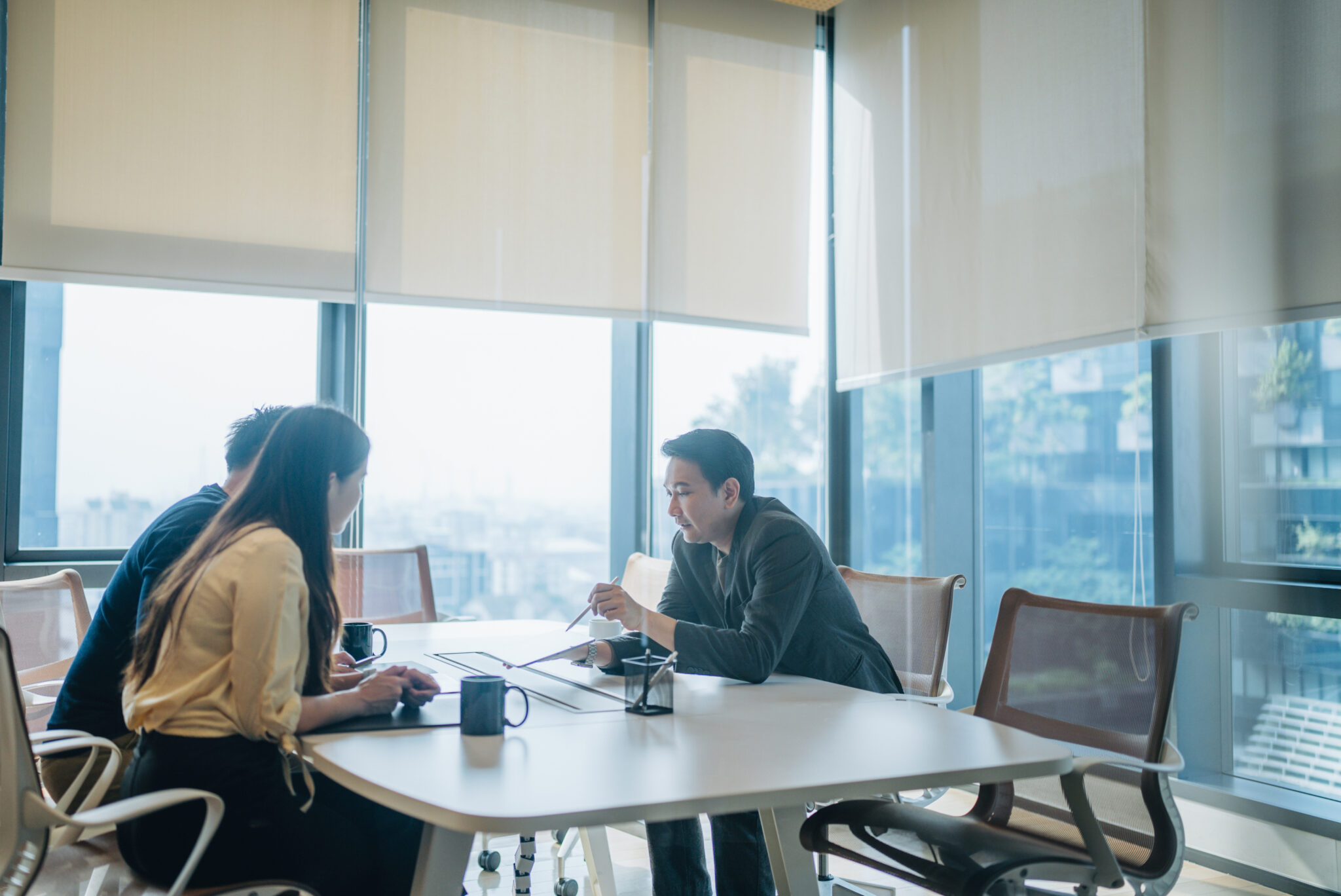 Business person meeting together