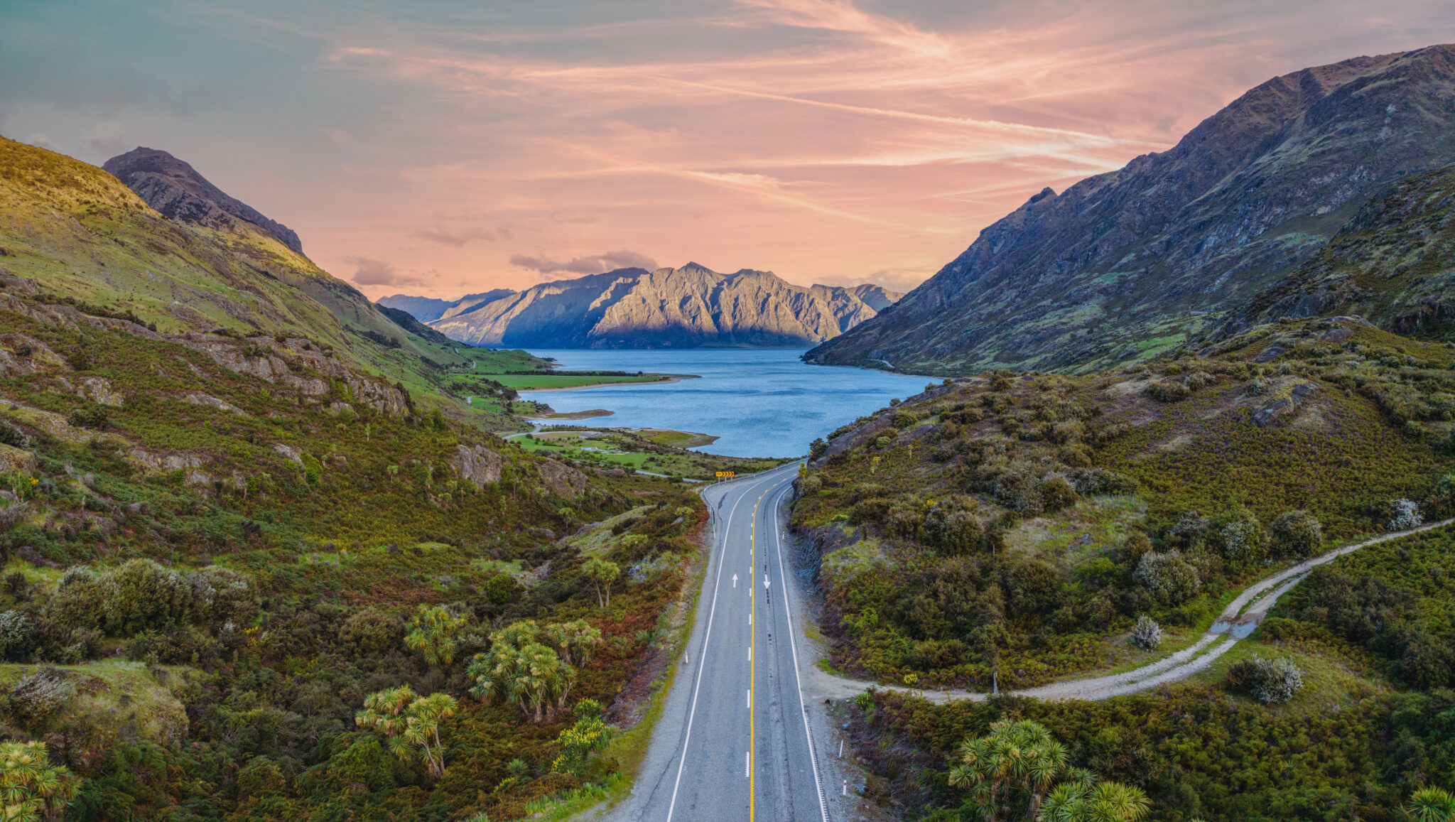 New Zealand road trip at Lake Hawea